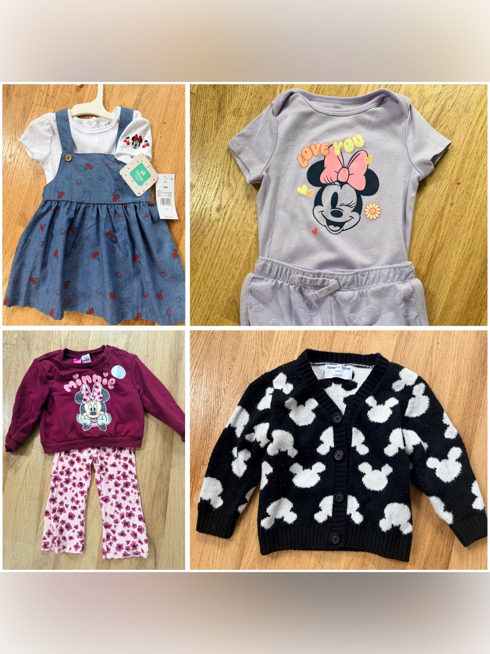 Girls Disney Outfit Bundles 18-24month